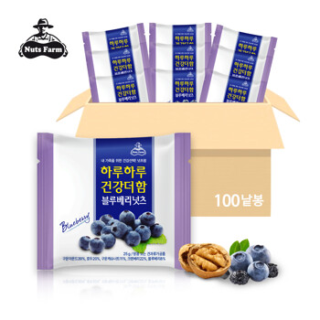 [넛츠팜] 하루하루 건강더함 블루베리넛츠 25g x 100봉 (낱봉)