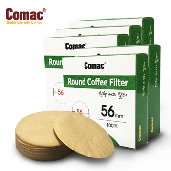 Comac 원형 커피여과지 56mm(500매)-FR1 [커피필터/거름종이/핸드드립/드립용품/커피용품]