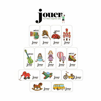 [꼬메모이]쥬에 디또 지우개 14pcs 1종랜덤 / 자석 교구 퍼즐 칠판 유아 놀이