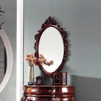 [퍼니프랑] TR 32 장미 엔틱 컬러 벽걸이 거울