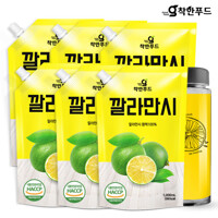 착한푸드 깔라만시 원액 1000ml 6팩 + 보틀 1개