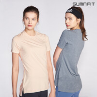 [썸앤핏] 사이드슬릿 여성 요가복 반팔 티셔츠_8colors (2XL)