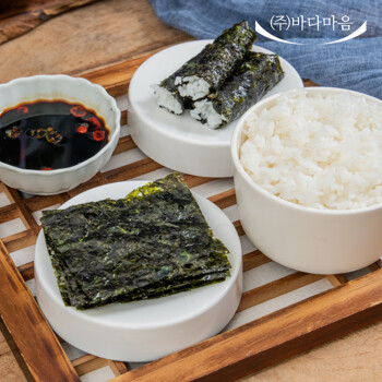바다마음 두번구운 24년 햇 즉석 곱창돌김 50매