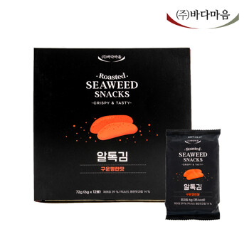 바다마음 알톡김 구운명란맛 12봉_고급형