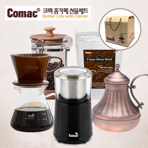 코맥 [선물세트]핸드드립 홈카페 5종세트(DN4-ME2-K5C-A1-C2)[커피용품,커피그라인더,커피서버]