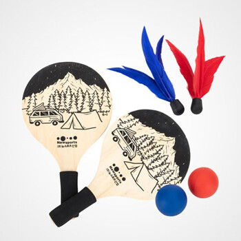 뉴스포츠산업 - 비치라켓세트 라켓2 공2 셔틀콕2 가방