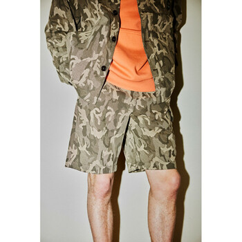 [CUSTOMELLOW] sadsmile camouflage shorts _CQPAM22444KHX