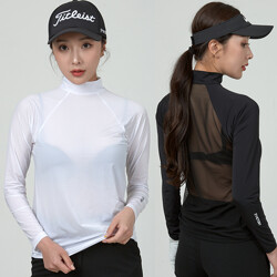 투빅토리 변형래글런 반목 등판메쉬 골프이너 얇은 티셔츠 여성골프웨어