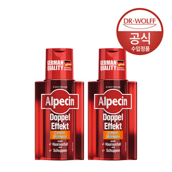 알페신 더블이펙트 카페인 샴푸 (지성용)  200ml x2