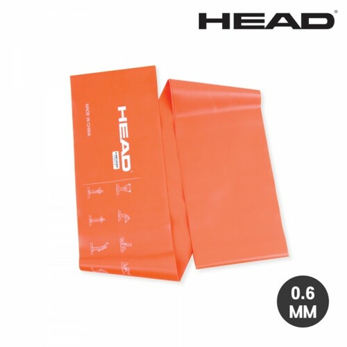 헤드 익스펜더 라텍스 스트레칭 밴드 0.6mm (오렌지)