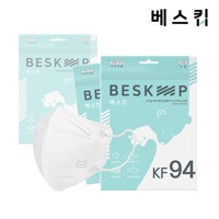 베스킵 올국산 KF94 초소형 새부리형마스크 90매 (유아용/화이트)