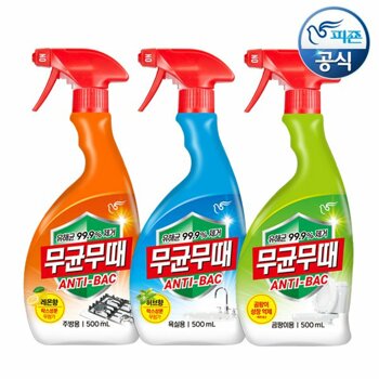 무균무때 안티박 청소세제 500ml 용기 x 3개