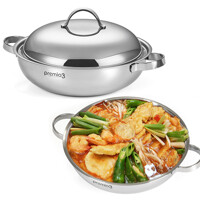 키친아트 찌개냄비 통3중 인덕션 스텐 냄비 전골 33cm