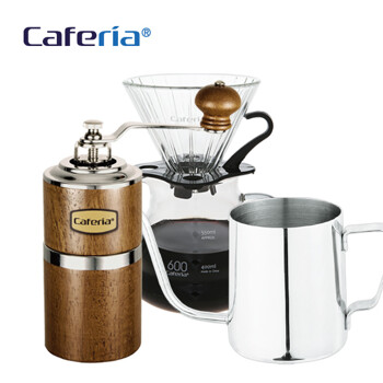 카페리아 핸드드립 홈카페 3종세트(CDN1/CM7/CKPS2) 커피그라인더+드립세트+드립포트[커피용품]