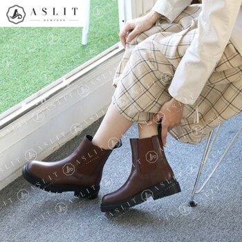 [애슬릿] 여성 통굽 심플 데일리 앵클 첼시 부츠