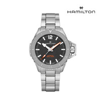 [해밀턴] H77815130 카키 네이비 프로그맨 오토매틱 46mm 남성 시계