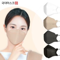 국대마스크 KF94 일회용 마스크 3D 50매 연한황색