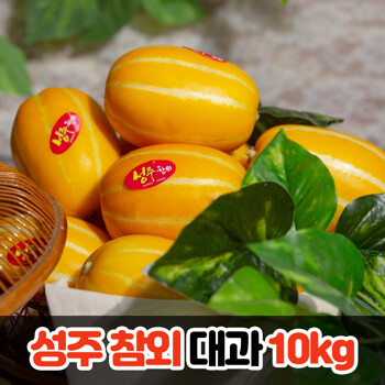 성주 꿀참외 특등급 대과 로얄사이즈 4kg (10-14과) 고당도 산지직송