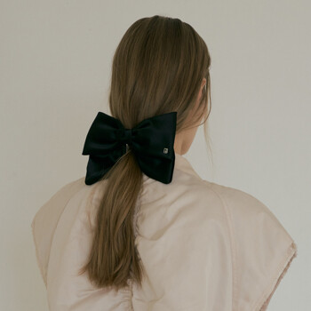 DeMAKER 드메이커 Ciel ribbon hair pin-black