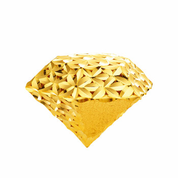 [한국금다이아몬드] 덩어리 골드바 순금 다이아몬드 디자인 24K 3.75g