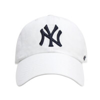 47브랜드 MLB 엠엘비 NY 뉴욕양키스 클린업 빅 로고 볼캡 모자 화이트 B-RGW17GWS-WHA