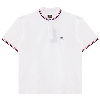 [니들스]MR311 WHITE 로고 자수 폴로 티셔츠