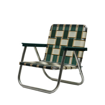 론체어 로우백 비치 딥그린 BUG0506 캠핑의자 야외의자 접이식 휴대용