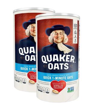 Quaker 퀘이커 통곡물 오츠 퀵 1분 오트밀 510g 2팩