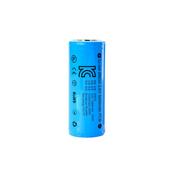 라온 KC인증 26650배터리 3.7V 5000mAh 리튬이온 충전 건전지 충전용 밧데리 보호회로 내장 충전지
