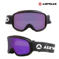 에어워크 정품 스키 보드 고글 안경병용 AW-980 주니어 블랙 퍼플렌즈