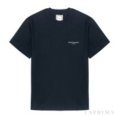 라프리마 우영미 블랙 코튼 스퀘어 라벨 반팔 티셔츠 W233TS01-708B