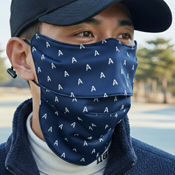 국산 겨울 골프 기모 방한마스크 -자전거 등산 겨울 동계용 안면 얼굴마스크 기모마스크 남여공용