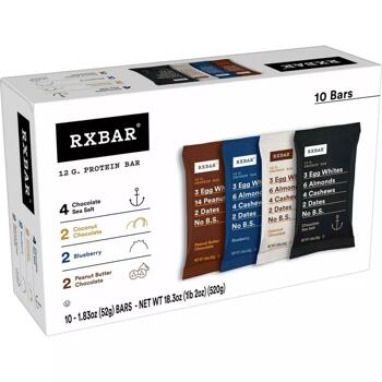 RXBAR 알엑스바 프로틴바 12g 프로틴 4가지맛 총10입