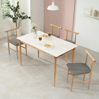 에덴 화이트 직사각형 원목식탁 카페테이블 식탁테이블 1200