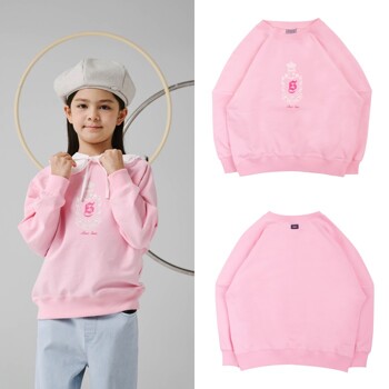 [빈]핑크 라운드 맨투맨 티셔츠 BY14TS03PK