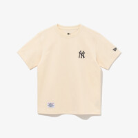 [뉴에라키즈] MLB 뉴욕 양키스 페인팅 티셔츠 펄드 아이보리 (14310263)