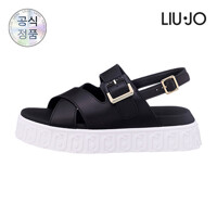 [리우조] 소가죽 메탈 버클 샌들 LOVELY SANDAL 01 L241SE23BK