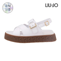 [리우조] 소가죽 메탈 버클 샌들 LOVELY SANDAL 01 L241SE23WH