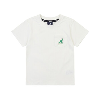 [캉골키즈]AQBCRT04160OW 포켓 로고 숏 슬리브 티셔츠