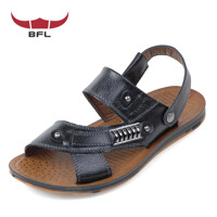 BFL 발편한 남성 캐주얼 가죽 샌들 슬리퍼 여름 신발