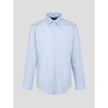 [ROGATIS] 스트레치 트윌 솔리드 레귤러 핏 드레스 셔츠  스카이 블루 (MA4264FR1Q)