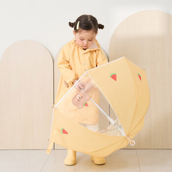 베베누보 아기 롤링 우산 어린이 유아 투명 바퀴 우산