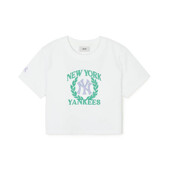 [MLB] 여성 바시티 스포츠 크롭 반팔 티셔츠(3FTSV0443-50WHS)