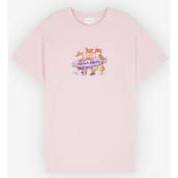 (당일) 24SS 메종키츠네 서핑 폭스 코튼 핑크 여성 반팔 티셔츠 MW00116KJ0136 P616
