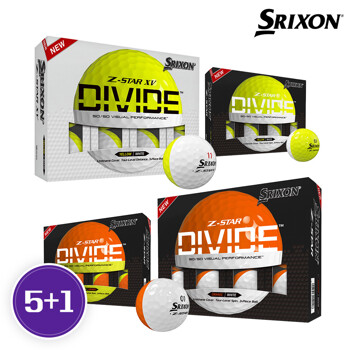 [골프선물세트 5+1] 스릭슨 Z-STAR DIVIDE 제트스타 디바이드 시리즈 3피스 반반 골프공