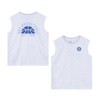 [NBA키즈](K242TS230P00)전판 프린트 폴리 민소매 티셔츠 WH
