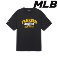 [MLB]썸머 바시티 기능성 오버핏 반팔 티셔츠 3ATSV0843 50BKS