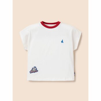 [BEANPOLE KIDS] [NOROO] 로고 티셔츠  아이보리 (BI4442U110)