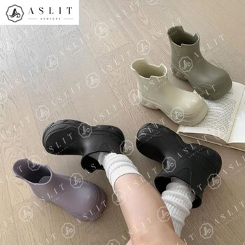 [애슬릿] 첼시 통굽 키높이 여름 패션 숏 장화 레인부츠