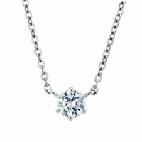 여자 3부 다이아몬드 큐빅 목걸이 선물 14K 6프롱